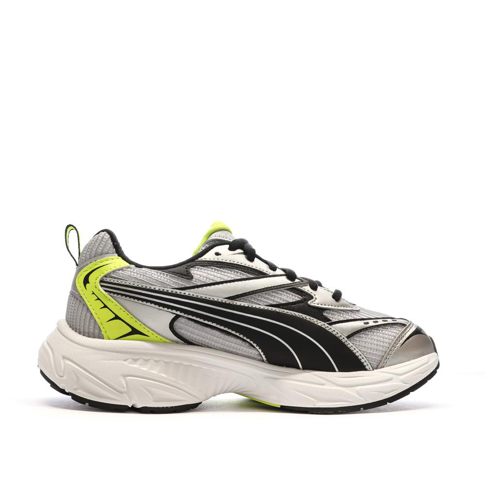 Baskets Gris/Jaune/Noir Homme Puma Morphic Athletic vue 2