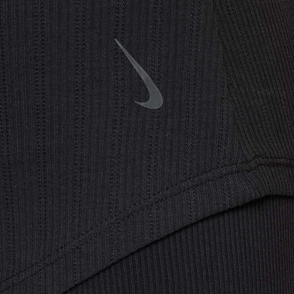 Débardeur Noir Femme Nike Yoga Pointelle Tank vue 3