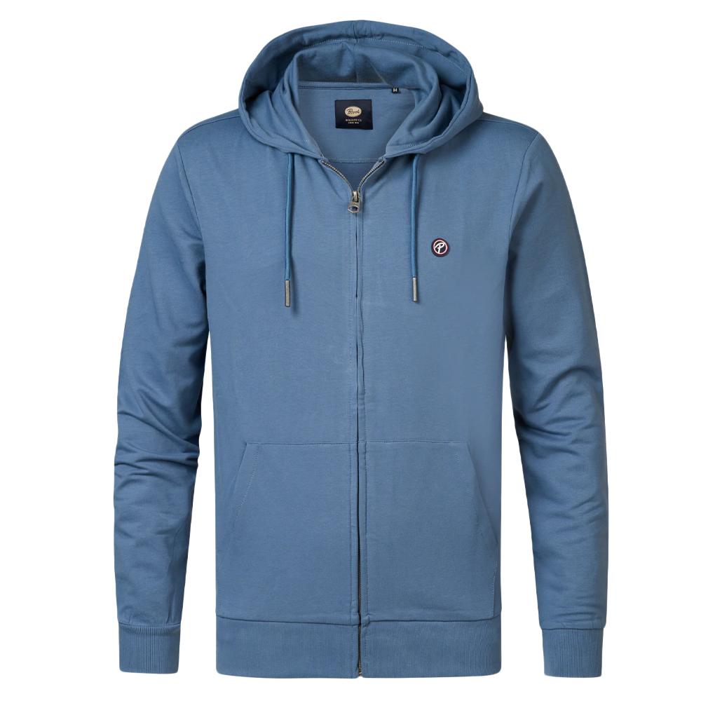 Sweat Zippé Bleu Homme Petrol Industries SWH004 pas cher