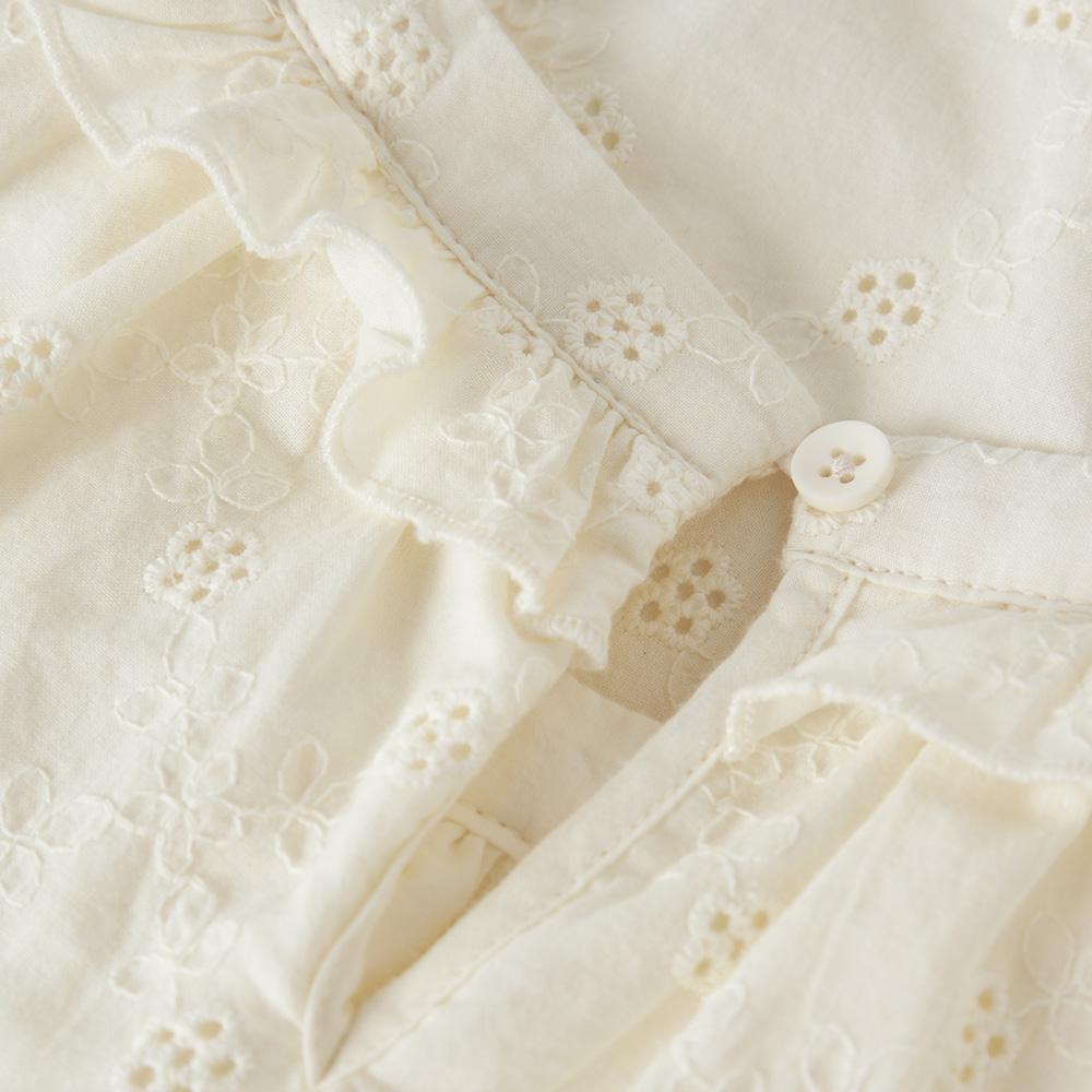 Blouse Blanche Fille Lil' Atelier Hosa Loose vue 3