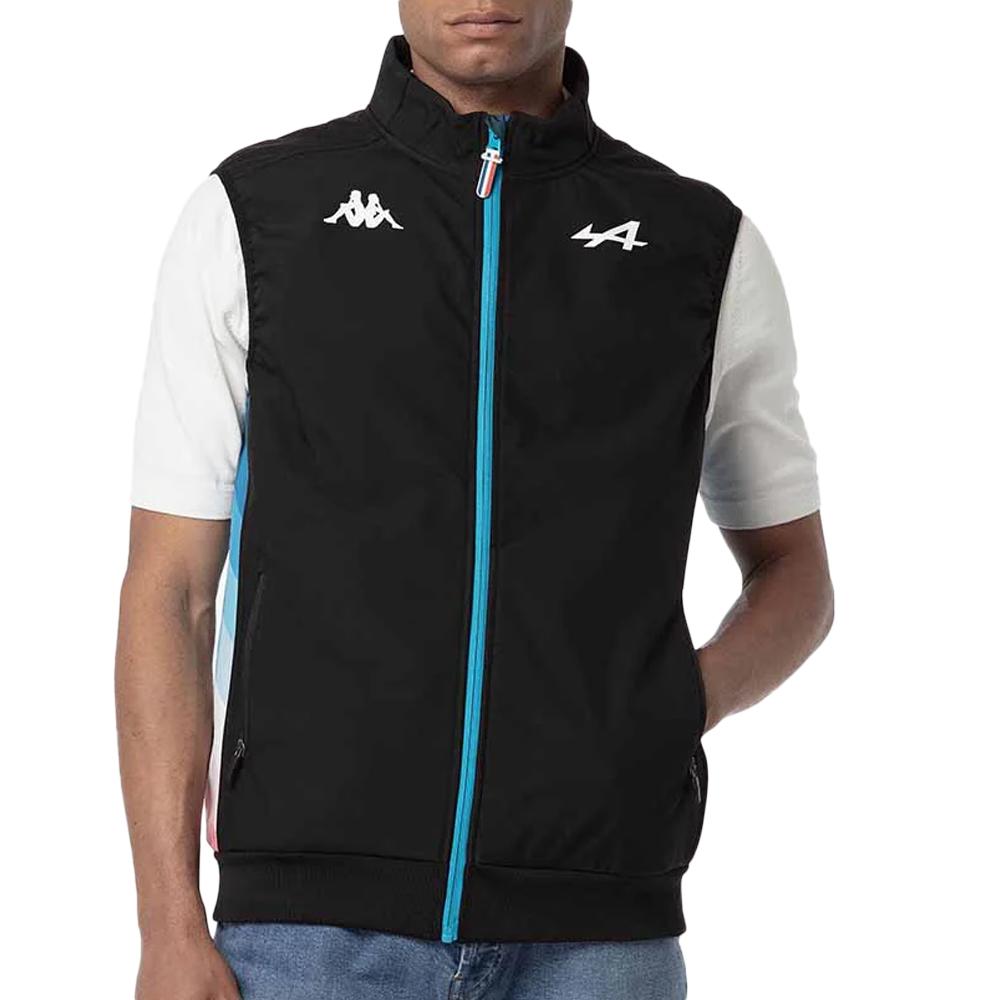 Veste Sans Manches Noire/Turquoise Homme Kappa Aboslend pas cher