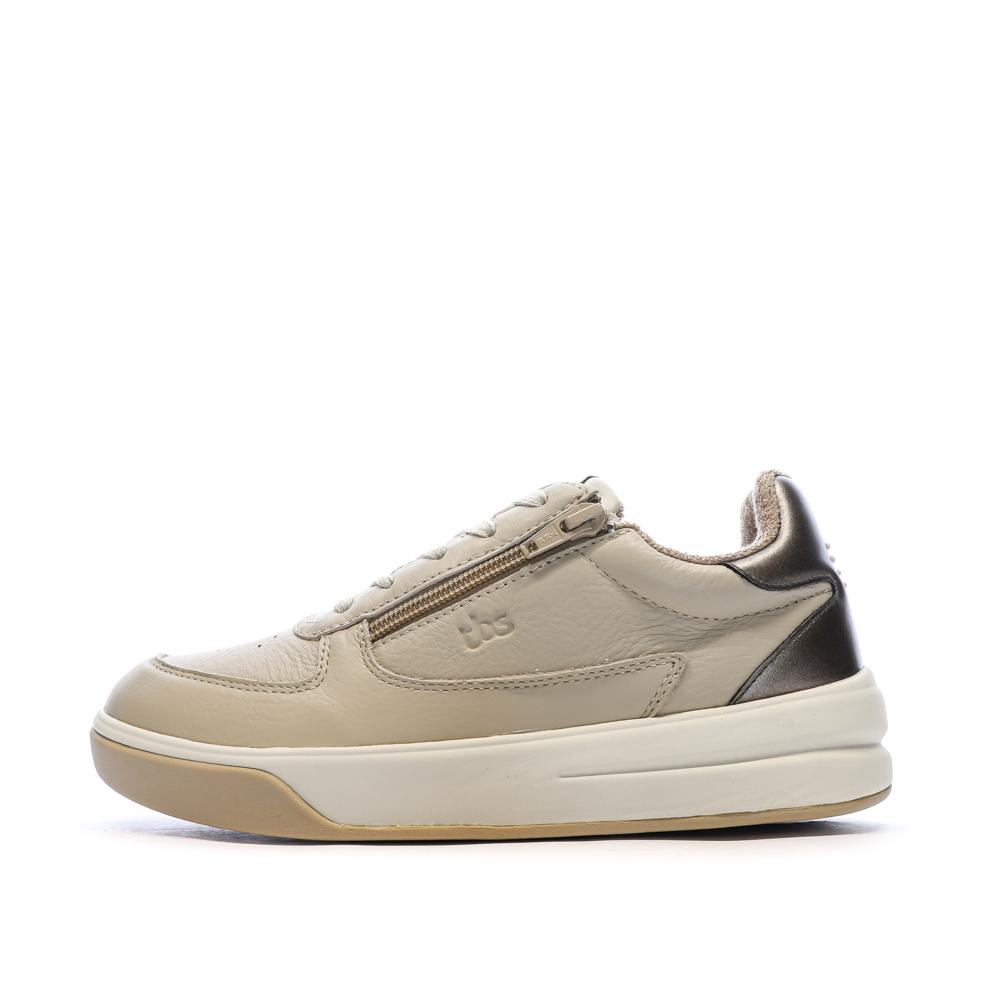 Baskets Beige Femme TBS CLAUZIP pas cher