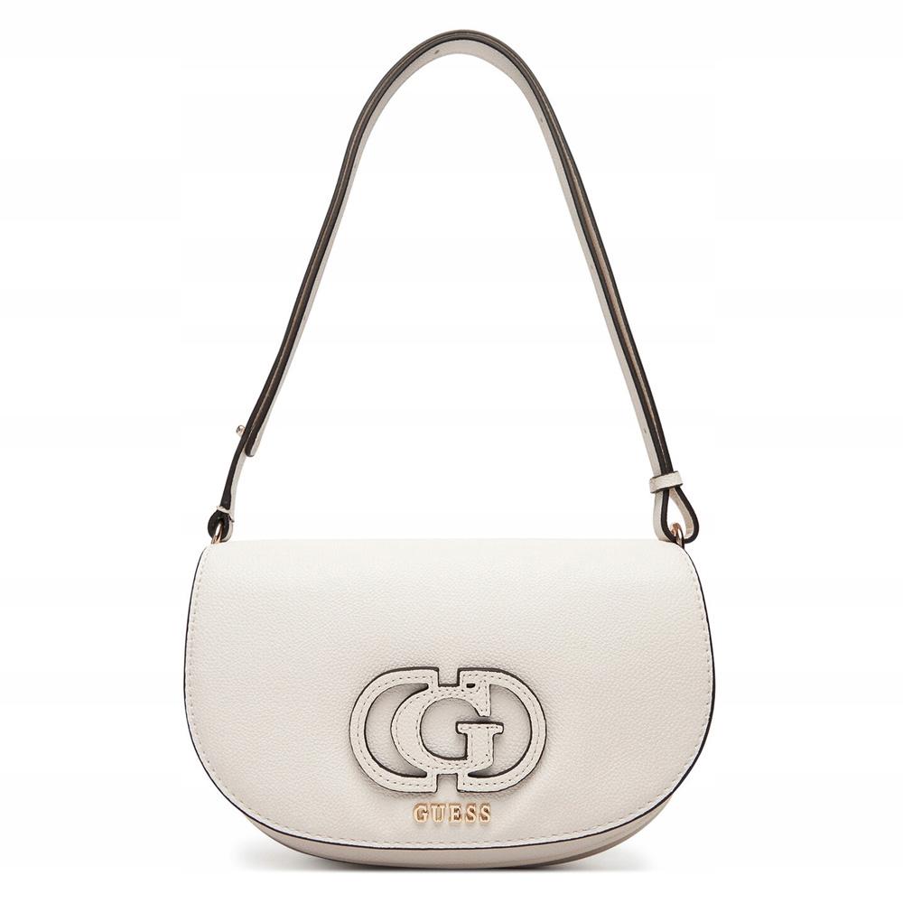 Sac à Bandoulière Blanc Femme Guess Calebra pas cher