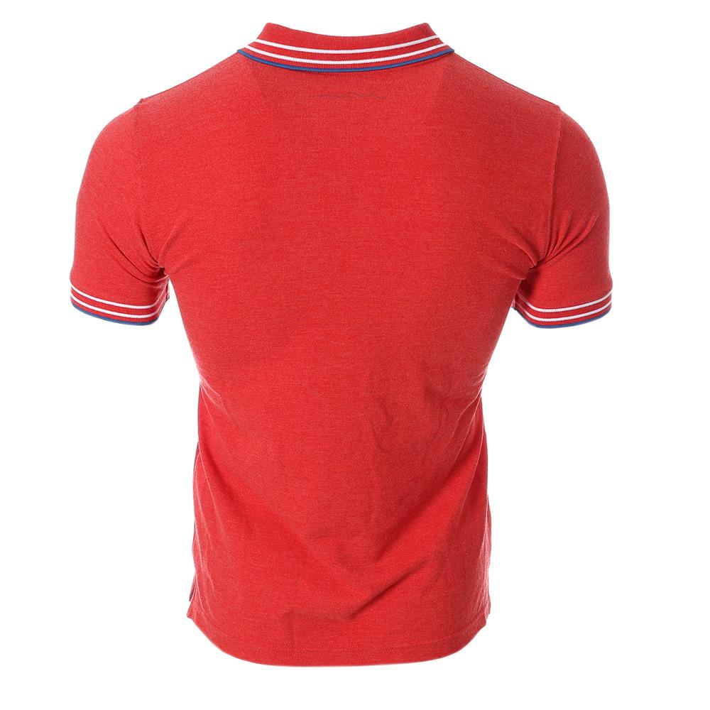 Polo Rouge/Bleu Homme Teddy Smith Pasian vue 2