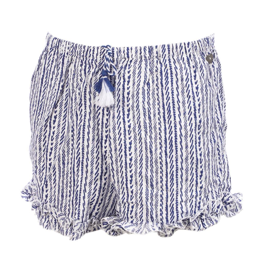 Short Blanc/Bleu Imprimé Fille Teddy Smith Saxo pas cher