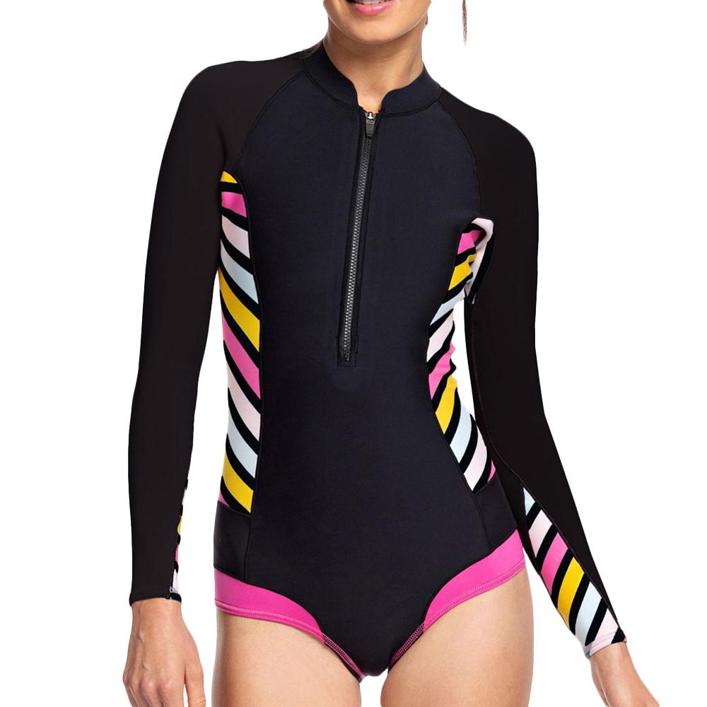 Combinaison néoprène Noir/Rose/Jaune Femme Roxy 1mm Pop Surf pas cher