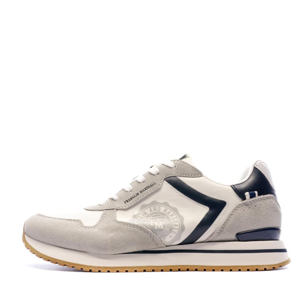 Baskets Gris/Marine Homme Franklin & Marshall Delta Inning pas cher