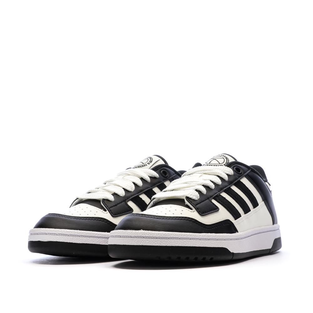 Baskets Noires/Blanches Enfant Adidas Rapid Court vue 6