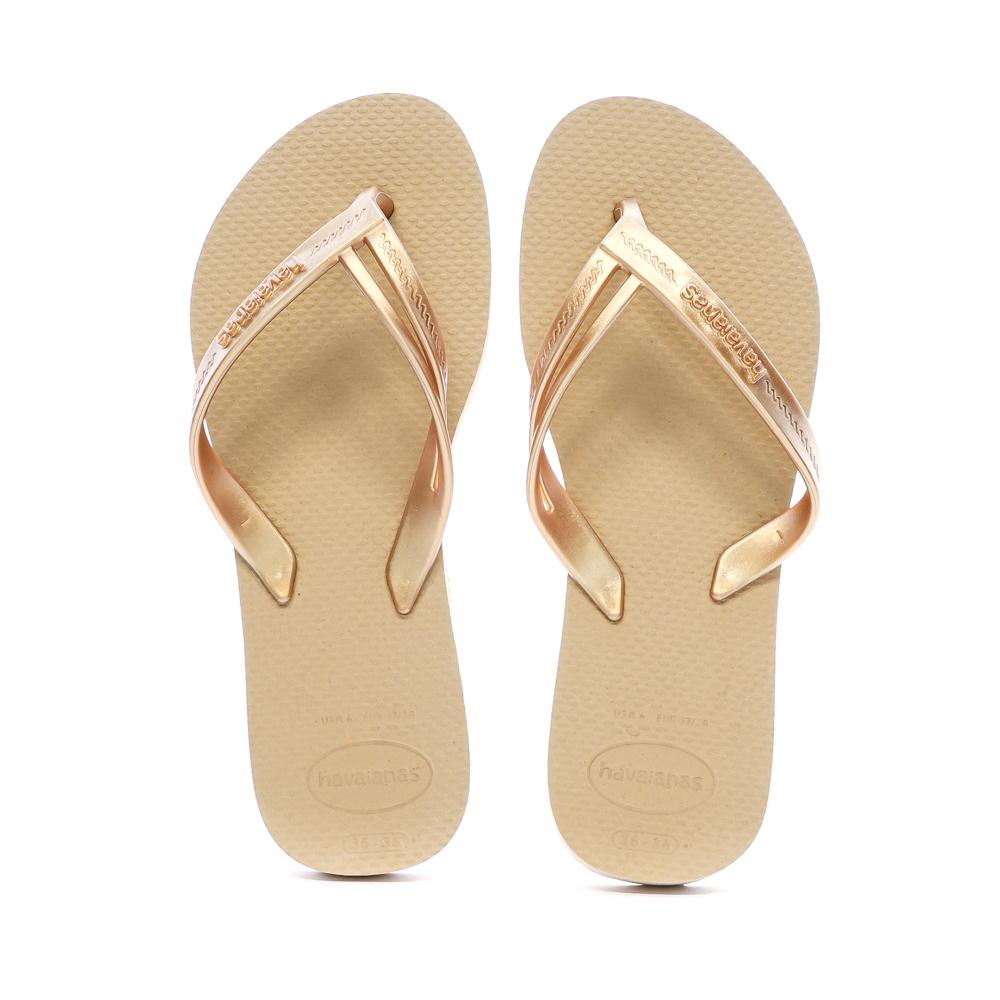 Tongs Dorées Femme Havaianas Hav. Elegance vue 3