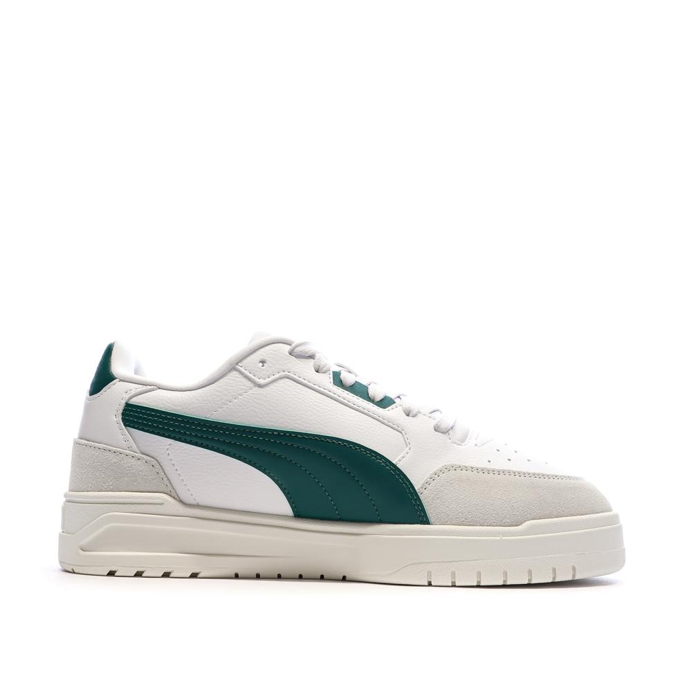 Baskets Blanc/Vertes Homme Puma Shuffle vue 2