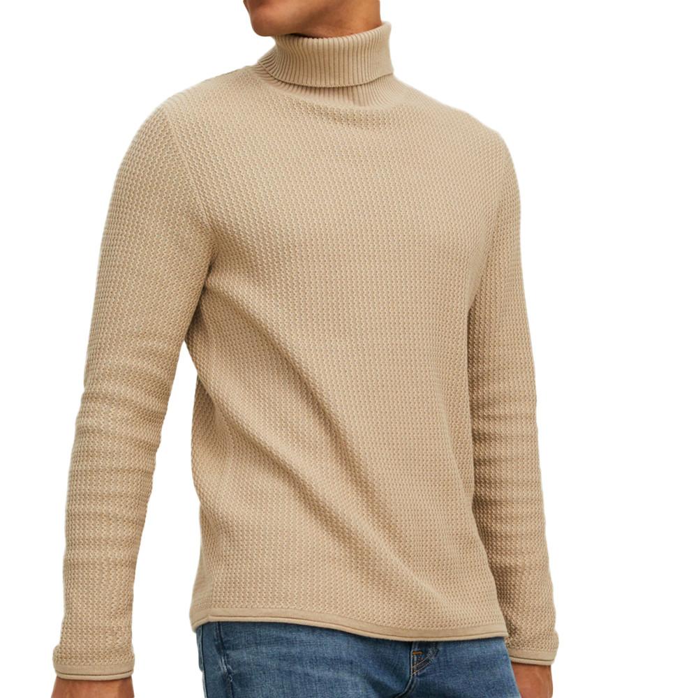 Pull Écru Homme Jack & Jones Blucarlos pas cher