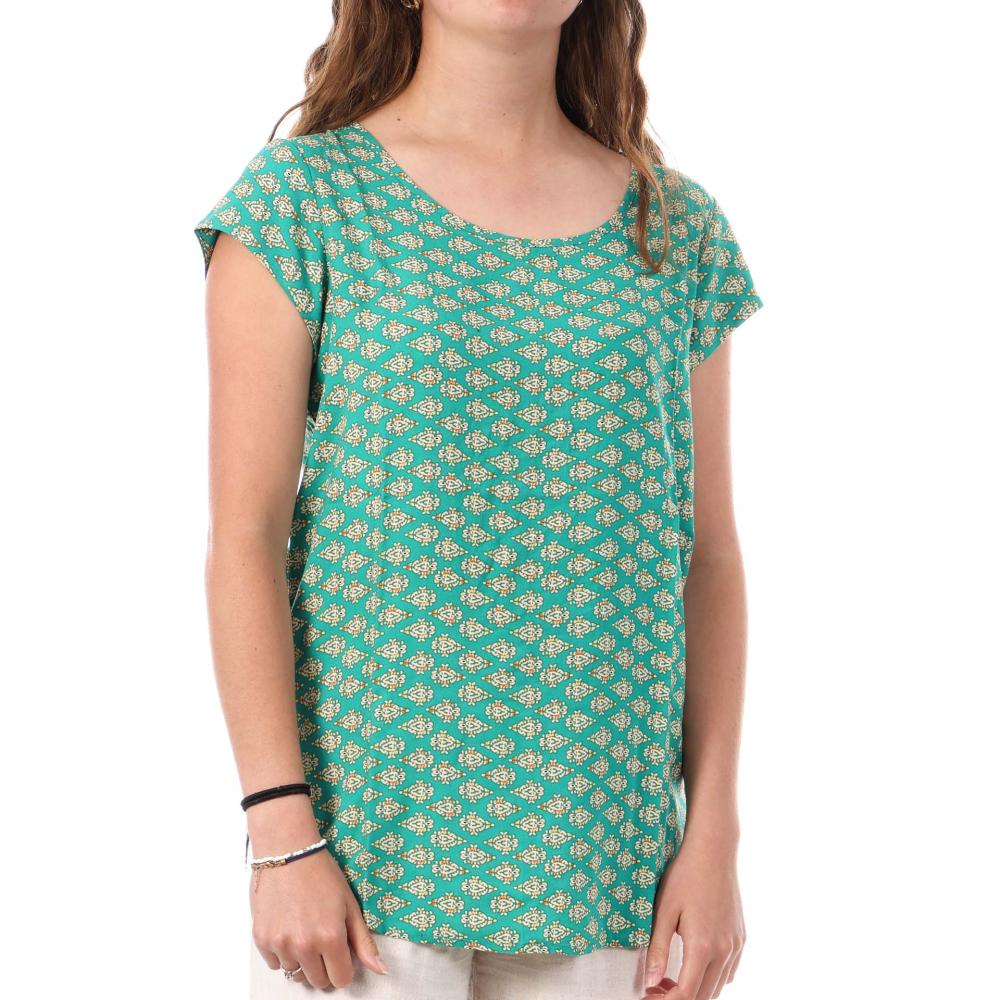Blouse Vert à motifs Femme Only Nova pas cher