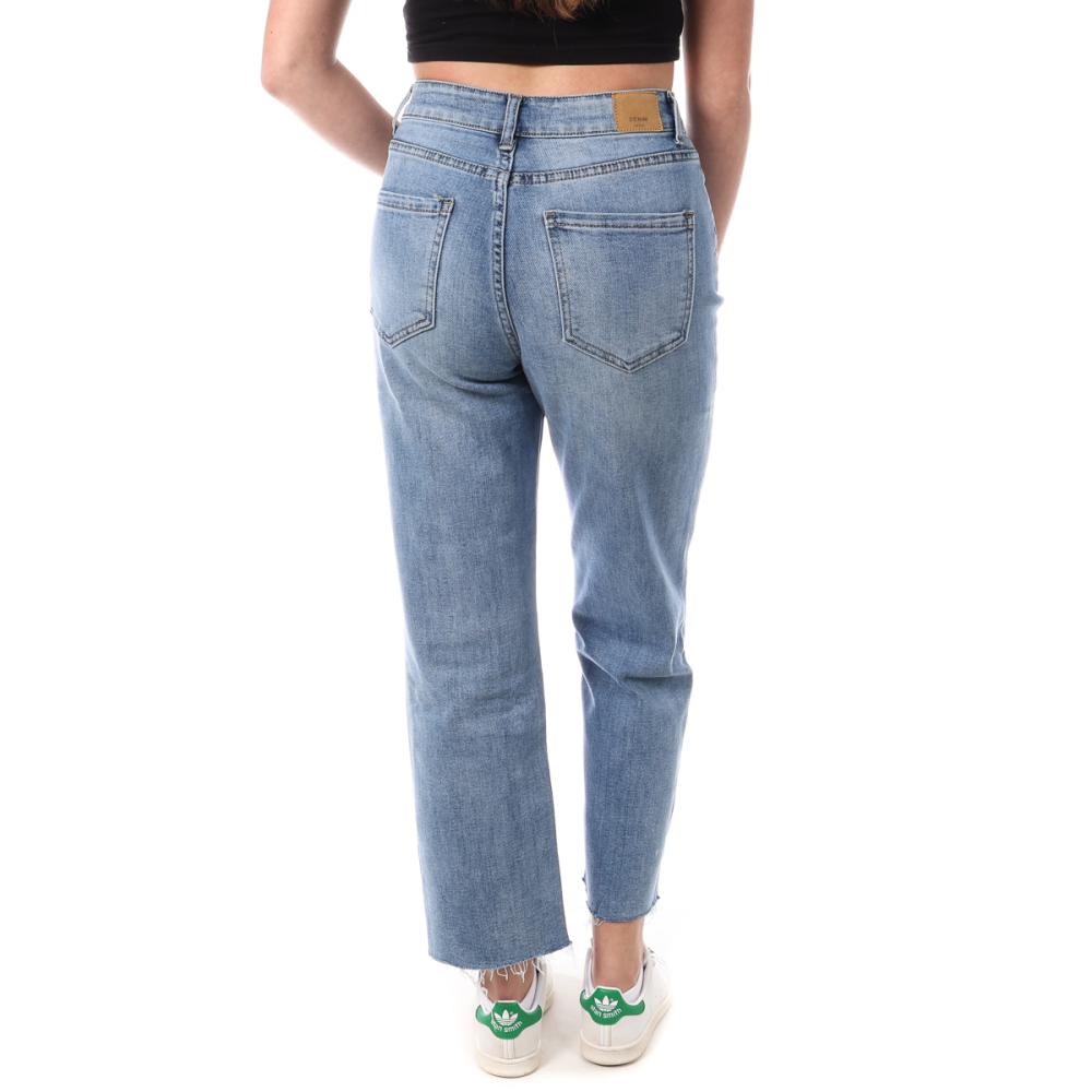 Jean Droit Bleu Femme Monday Premium Droit Denim vue 2