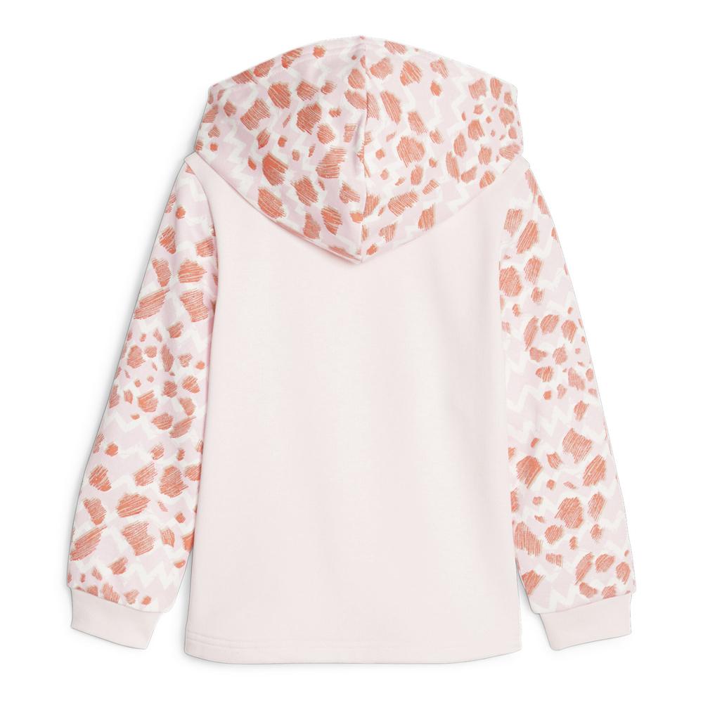 Sweat Blanc/Rose Fille Puma Mixmch vue 2