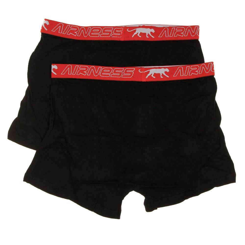 x2 Boxers Noir Garçon Airness 1/57/133 vue 2