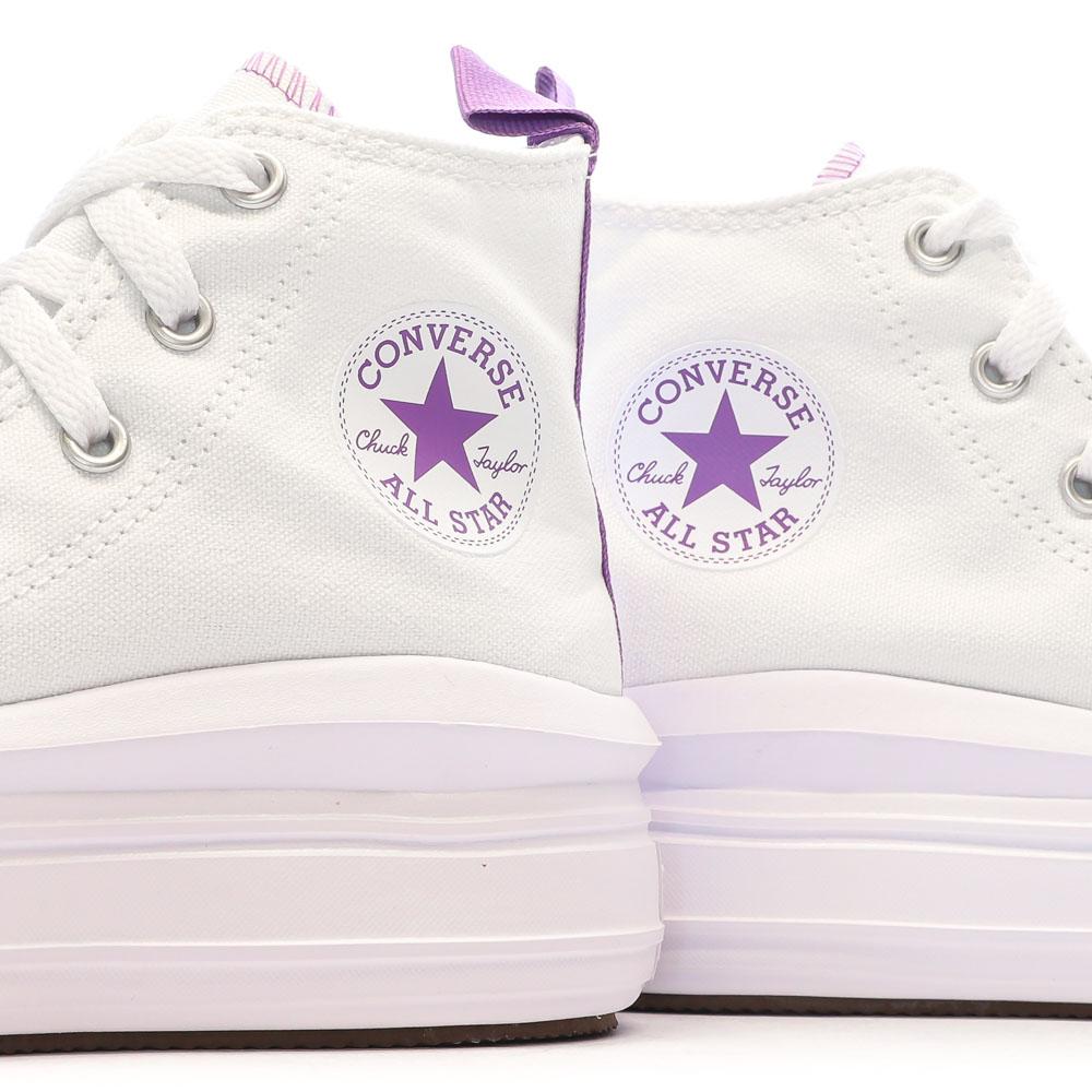 Baskets Blanches Fille Converse Ct All Star Move Platform vue 7