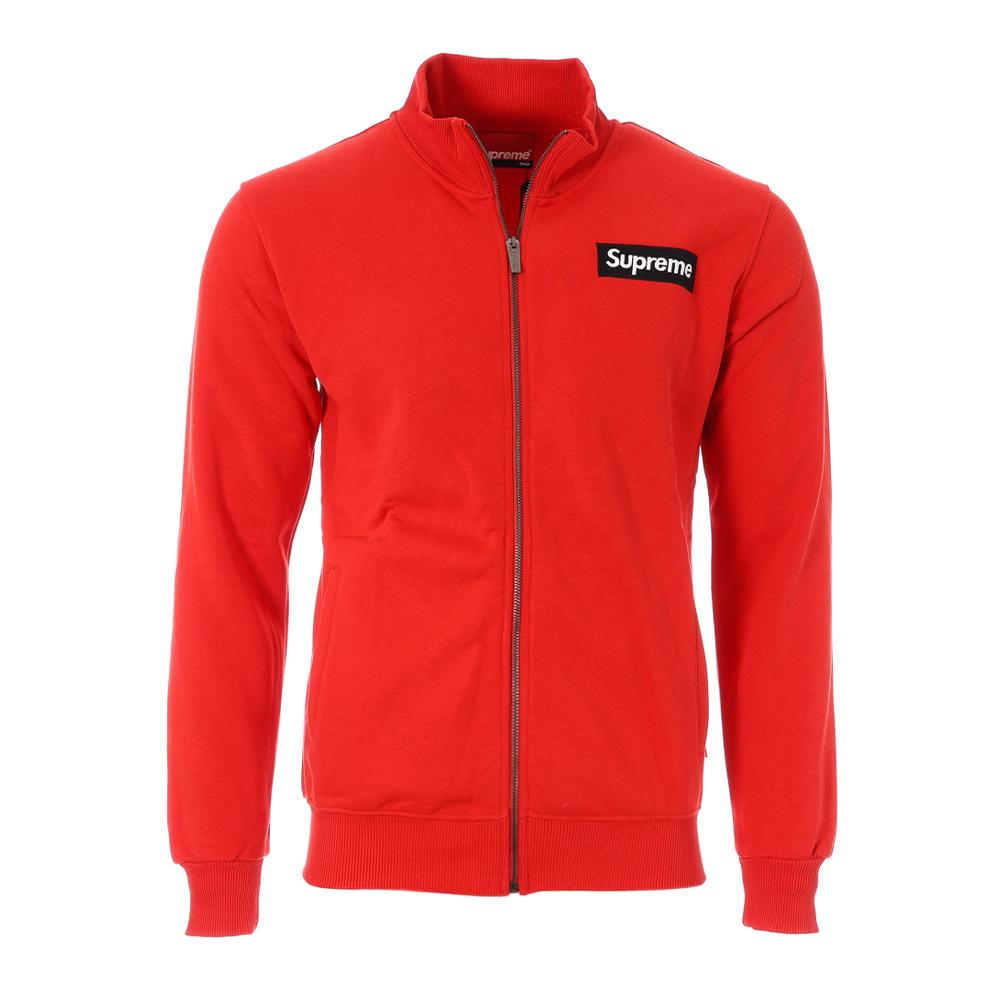 Sweat Zippé Rouge Homme Supreme Grip Susy pas cher