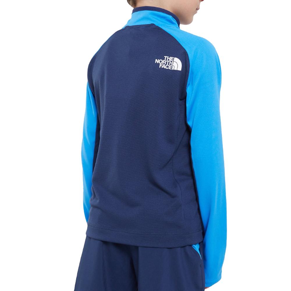 Sudadera azul para niño The North Face Perf 1/4 Zip ver 2