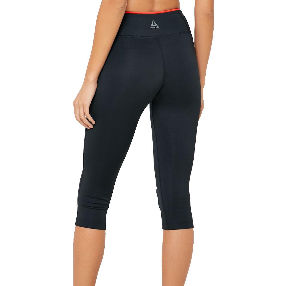 Legging 3/4 noir femme Reebok Wor PP Capri vue 2