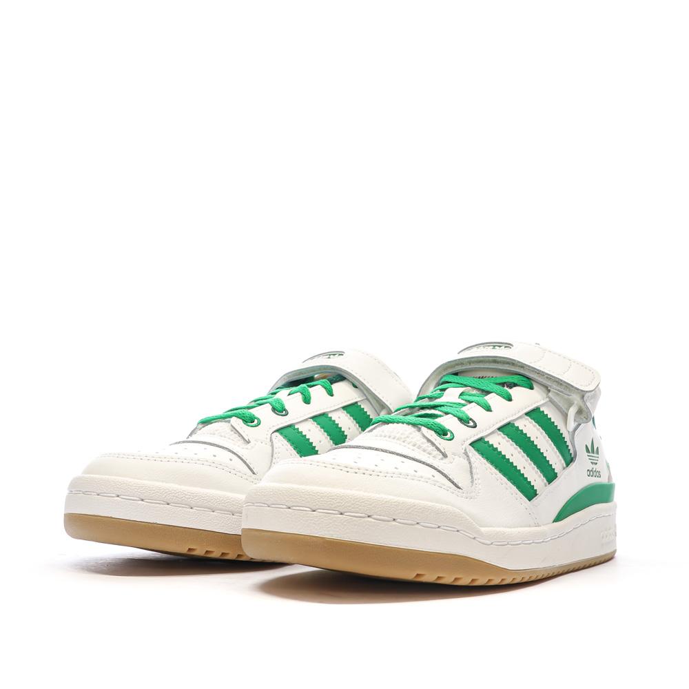 Baskets Blanches/Vertes Homme Adidas Forum vue 6