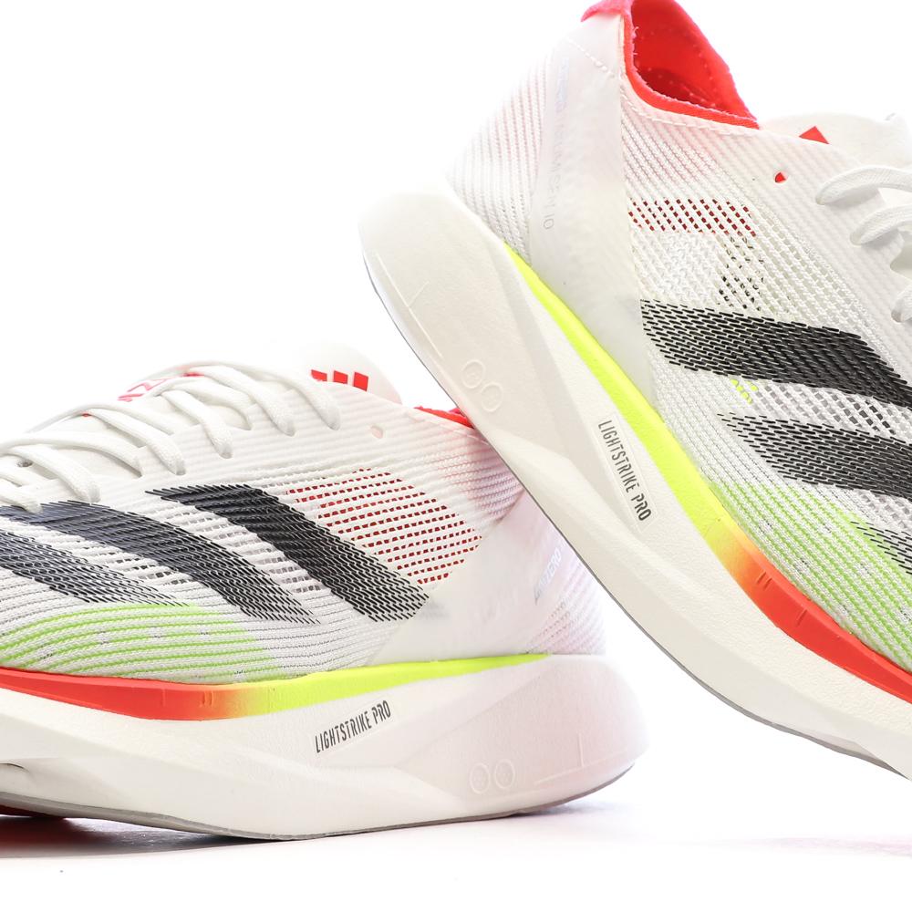 Chaussures de Running Blanc Homme Adidas Adizero Takumi 10 vue 7