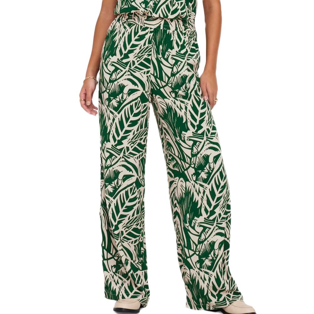 Pantalon Vert Femme JDY Tropical pas cher