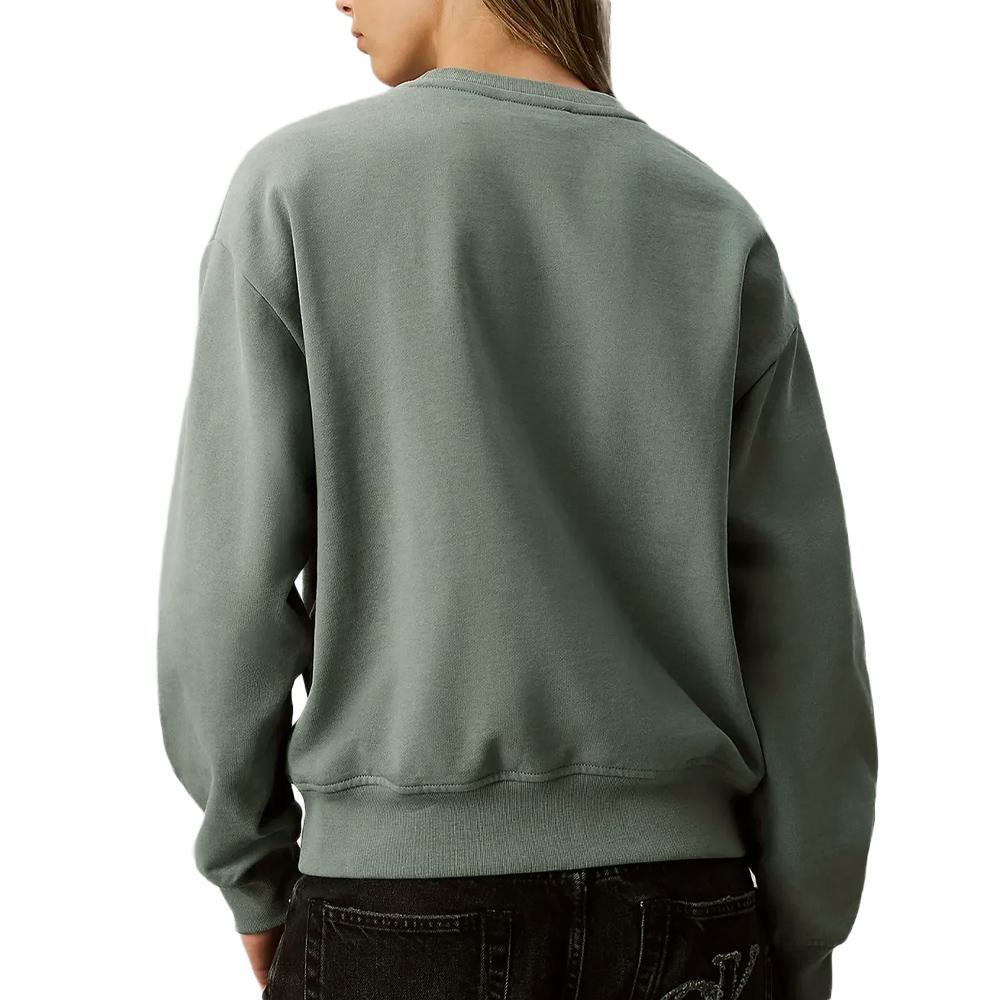 Grünes Damen-Sweatshirt von Calvin Klein Jeans Archive Ansicht 2