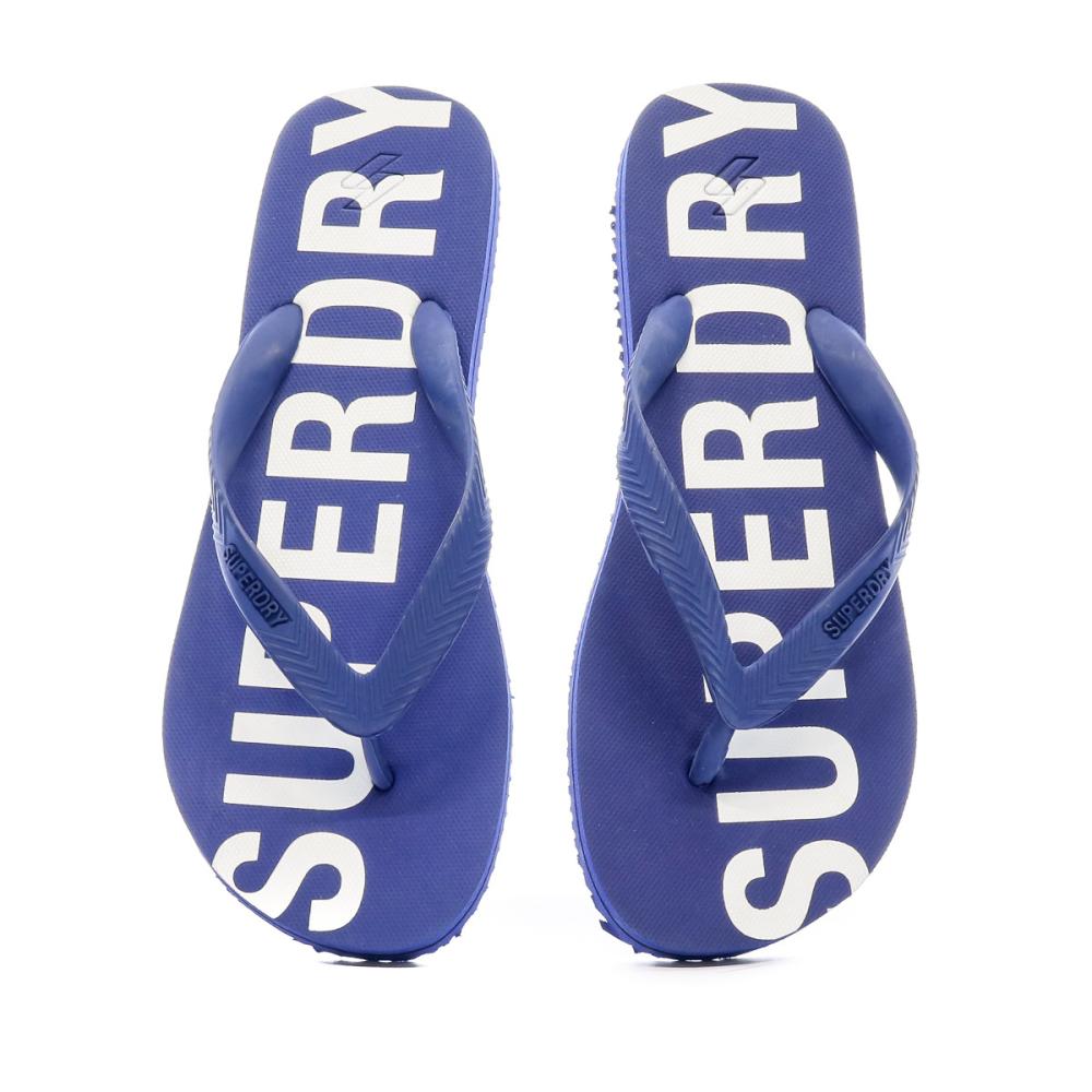 Tongs Bleu Homme Superdry Code Essential vue 3