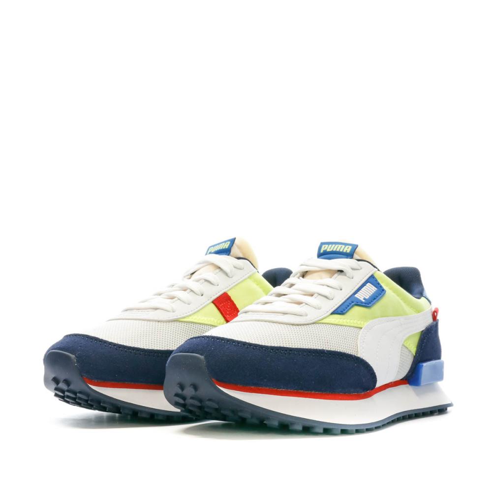 Baskets Blanches/Noires Enfant Puma Future Rider vue 6