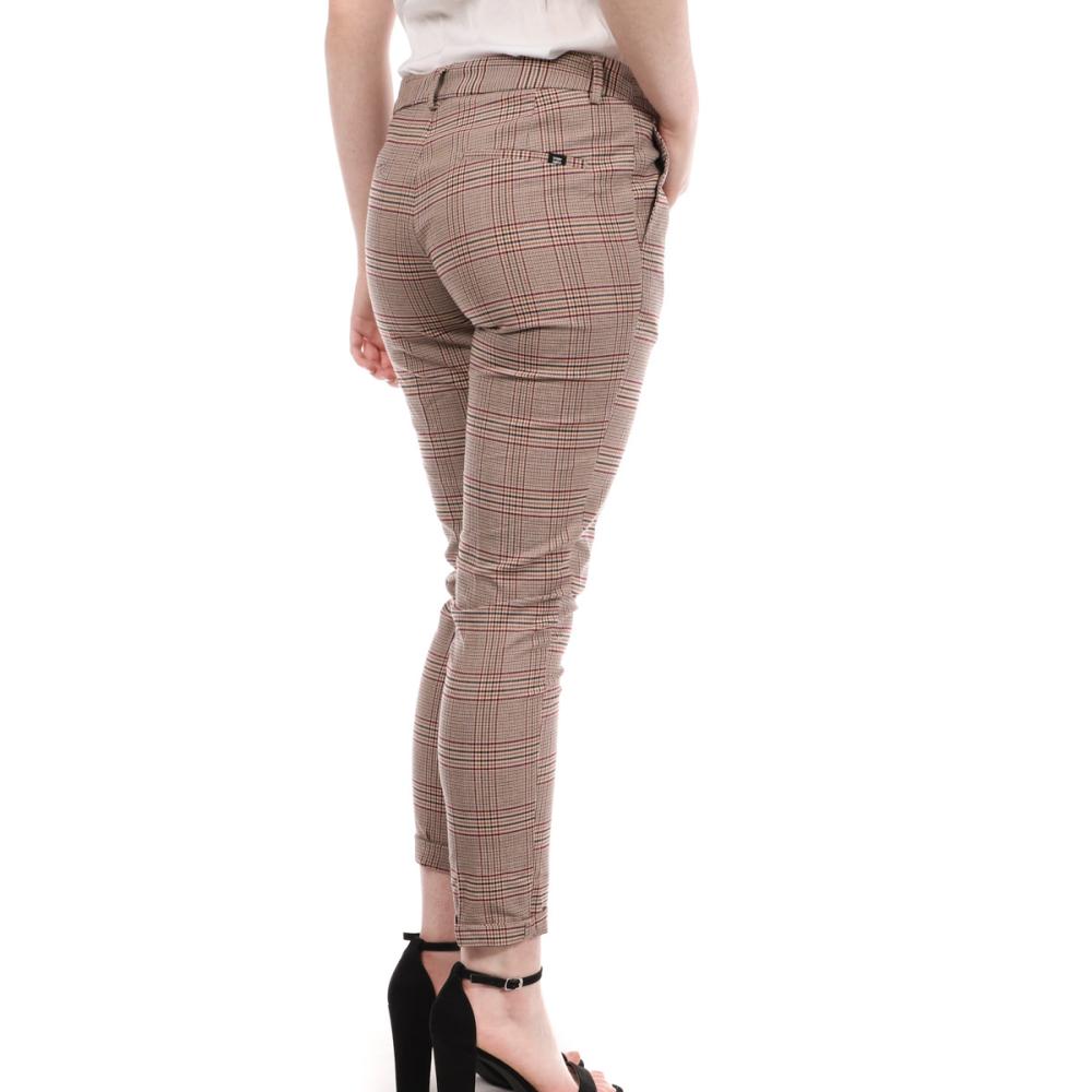 Pantalon Marron Femme Teddy Smith City Jacquard vue 2
