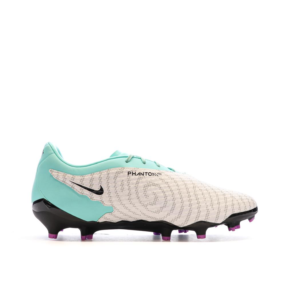 Chaussures de foot Blanc/Vert Homme Nike Phantom GX Academy FG/MG vue 2