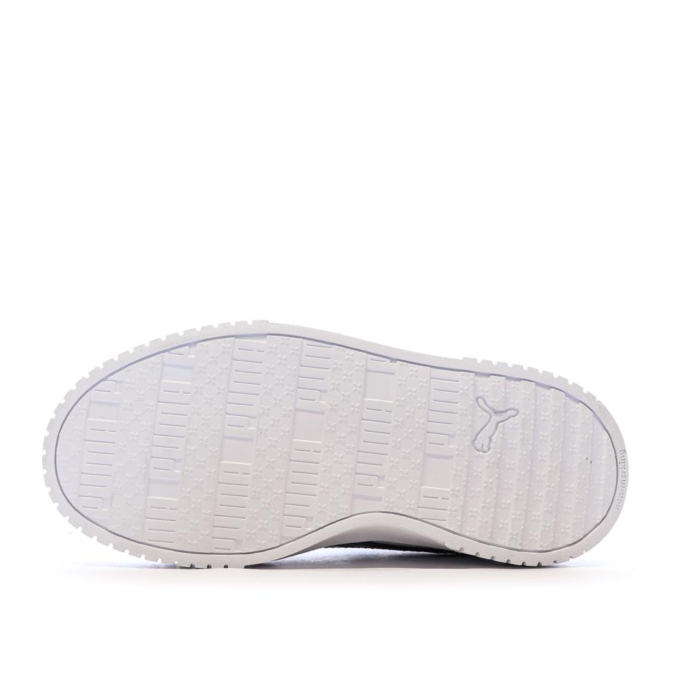 Baskets Blanche/Noir Fille Puma Carina 2.0 Zebra vue 5