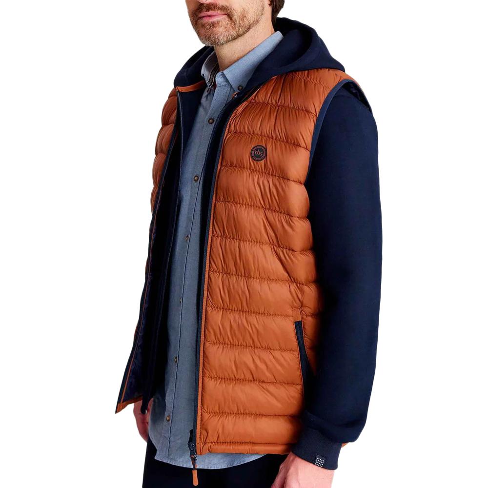 Doudoune Sans Manches Orange Homme TBS Fabian pas cher