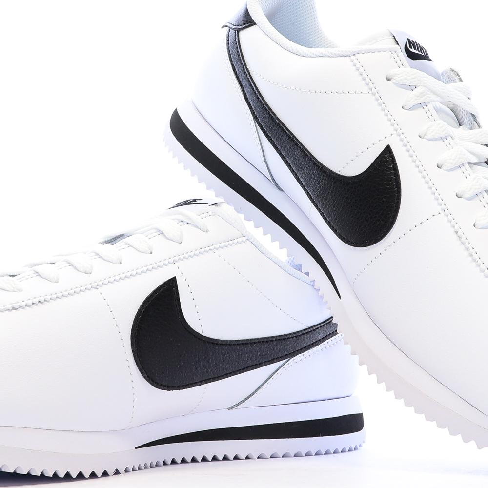 Baskets Blanc/Noir Homme Nike Cortez vue 7