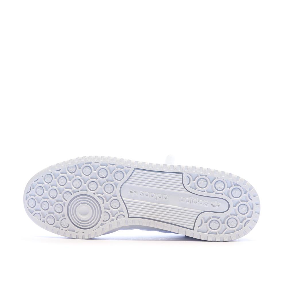 Baskets Blanches Homme Adidas Forum Mid vue 5