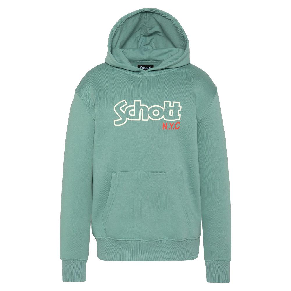 Sweat à Capuche Vert Garçon Schott Sidney pas cher