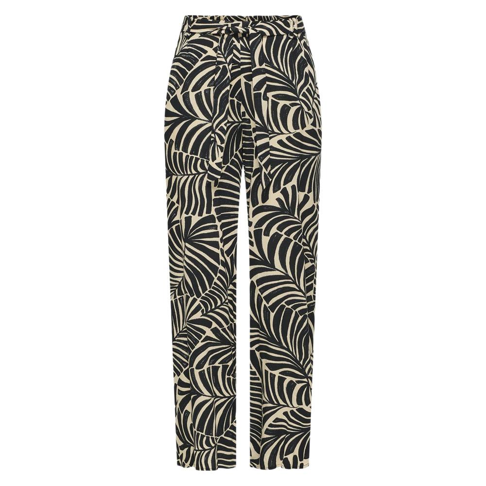 Pantalon Noir/Beige Femme Only Nova Life Palazzo pas cher