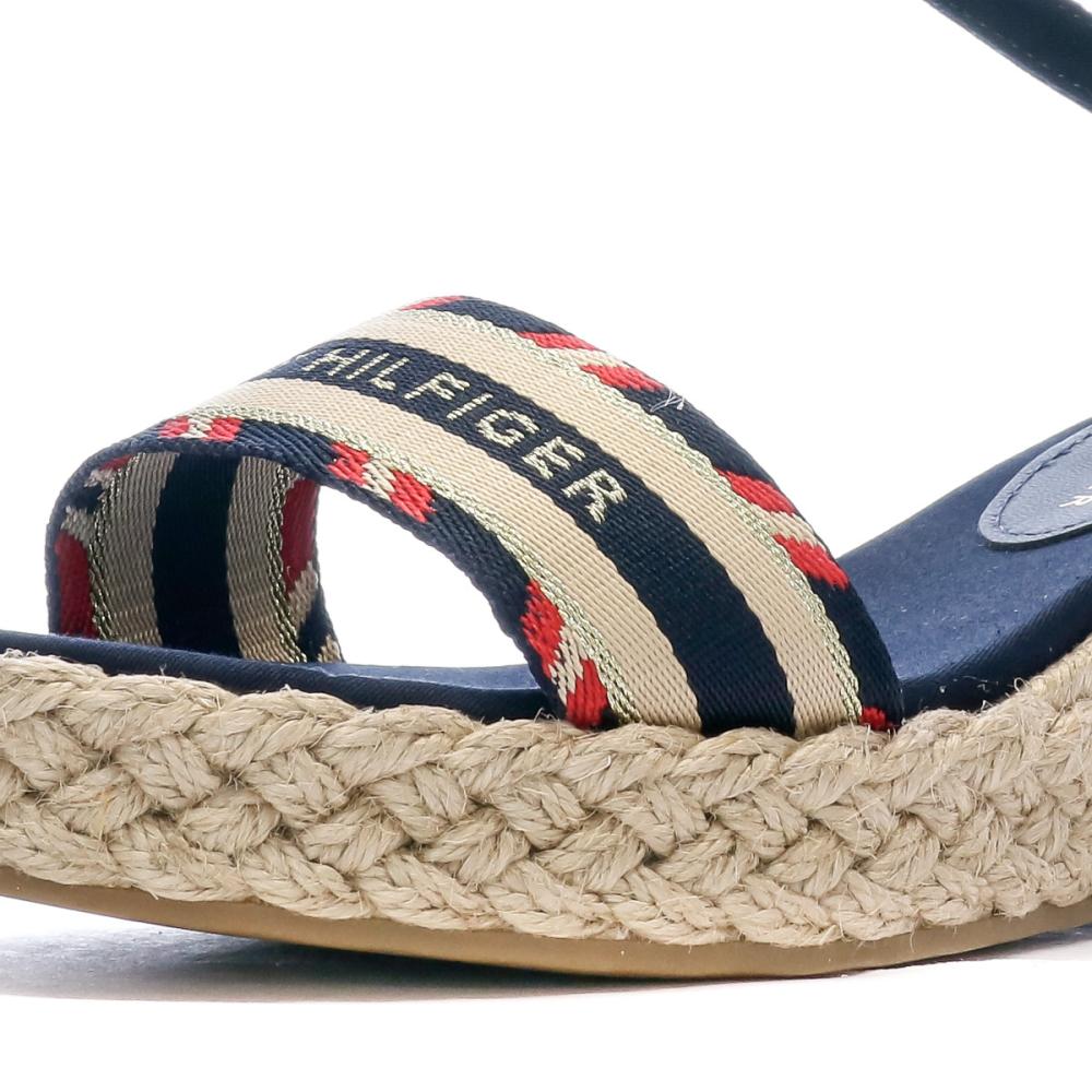 Sandales Compensées Marine Femme Tommy Hilfiger Corporate Webbing vue 7