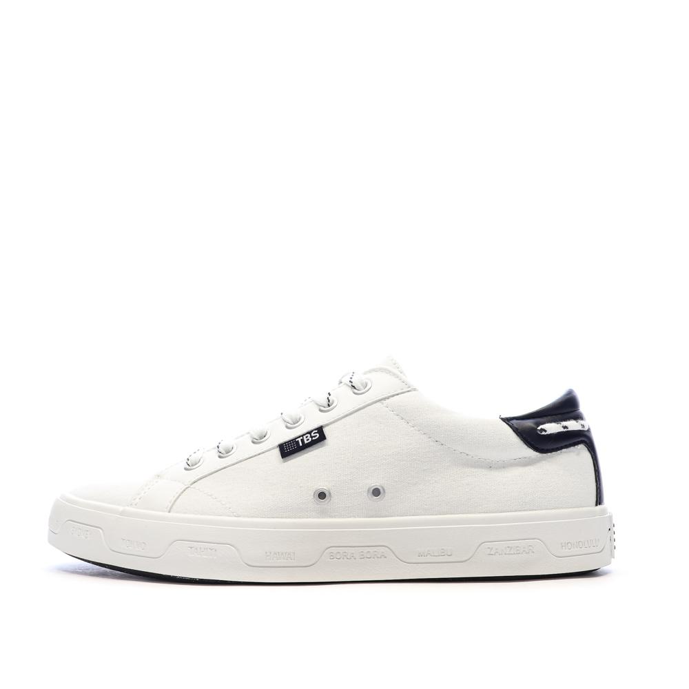 Baskets Blanches Homme TBS Lanzaro pas cher