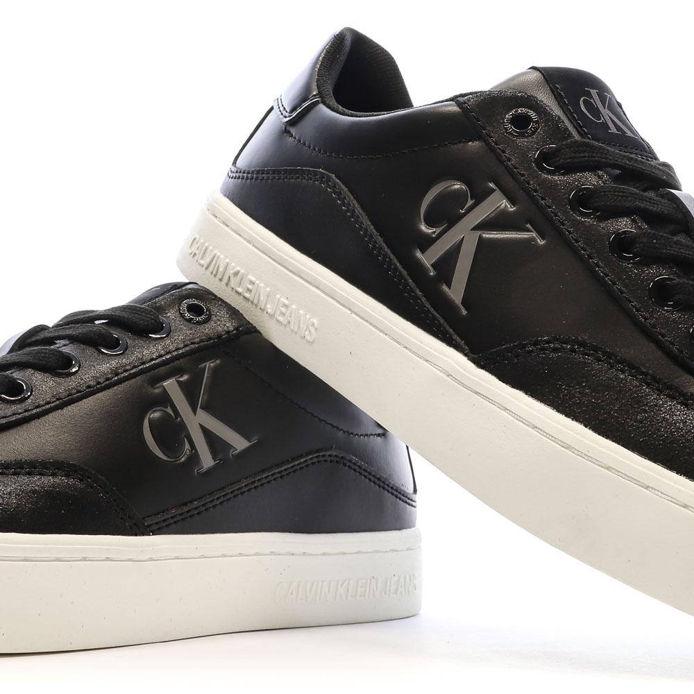 Baskets Noires Femme Calvin Klein Jeans Cupsole vue 7
