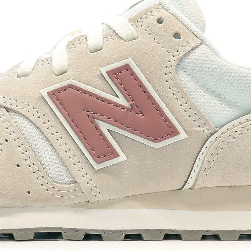 Baskets Beige/Rose Femme New Balance Wl37 vue 7