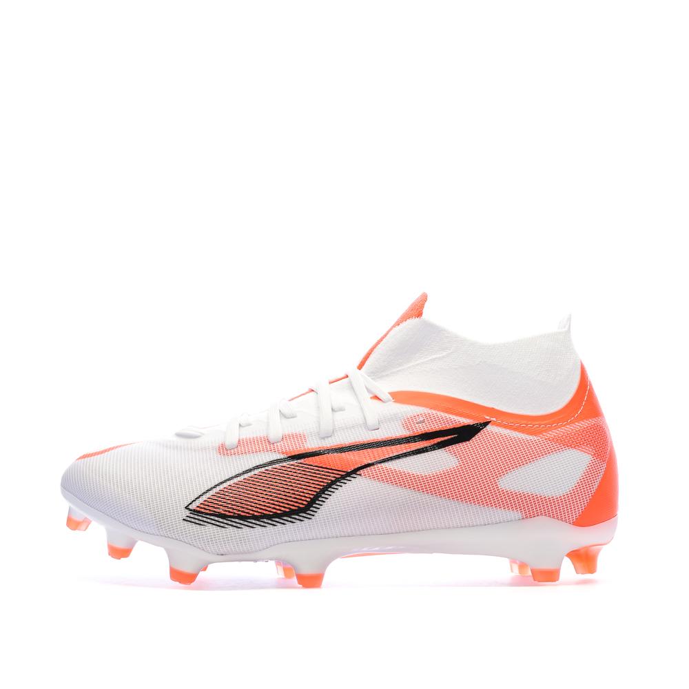 Chaussures de Foot Blanc Homme Puma Ultra 5 Match+ FG/AG pas cher