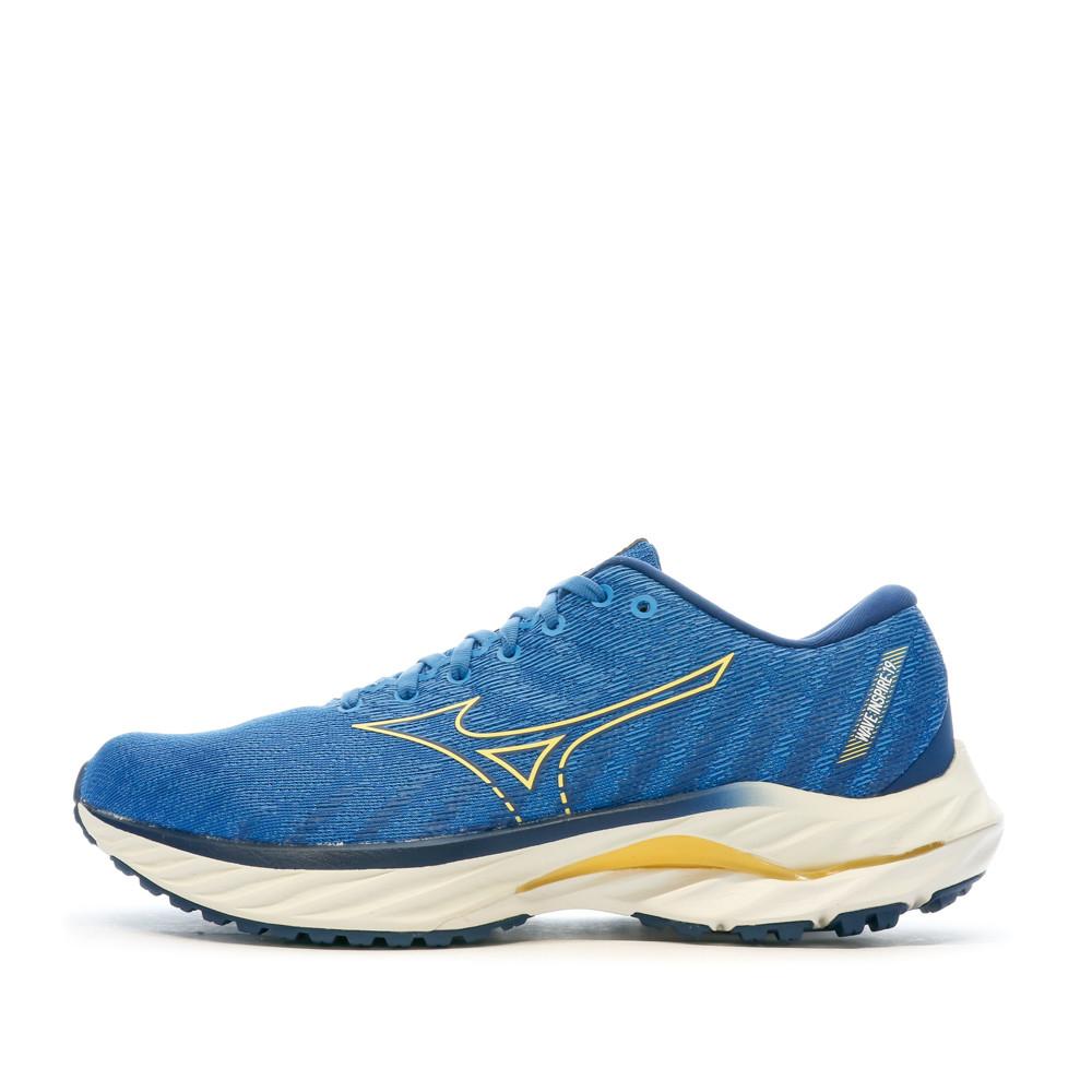 Chaussures de running Bleu Homme Mizuno Wave Inspire 19 pas cher