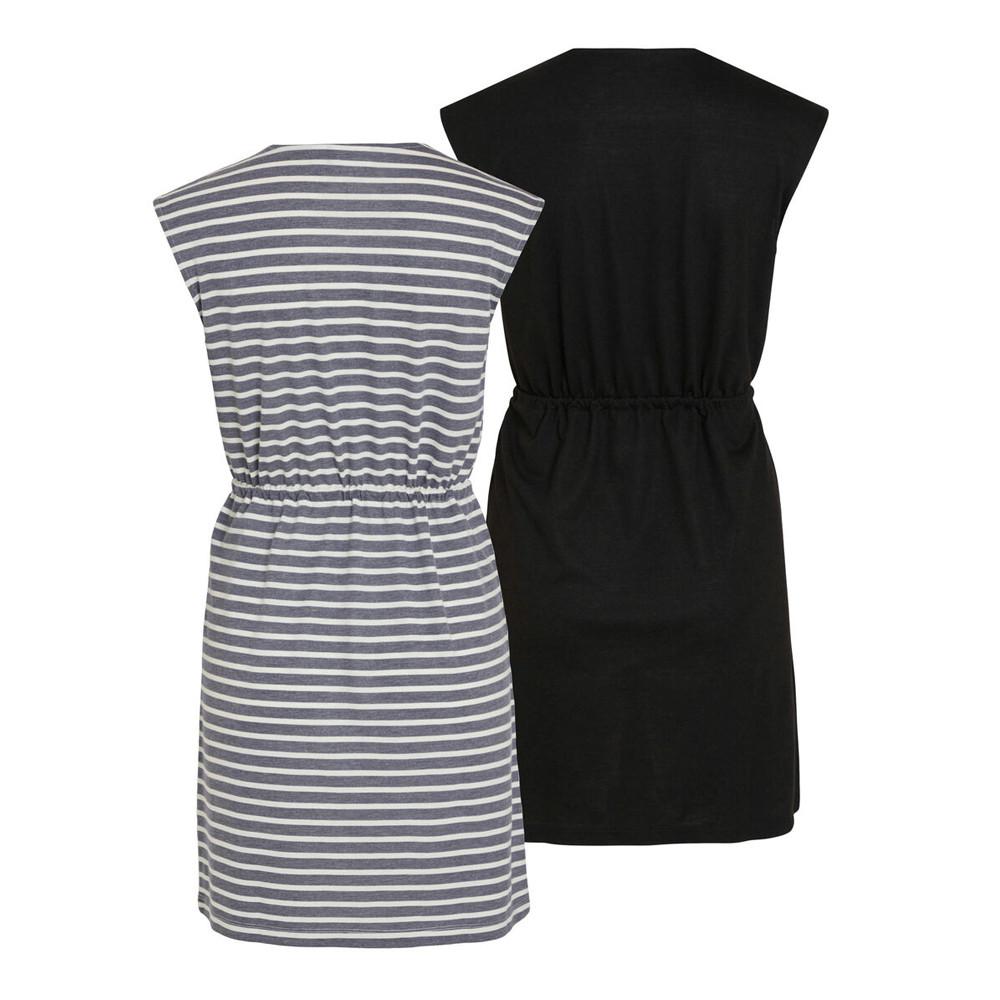 Lot X2 Robe Noir/Marine Vila Athena vue 2