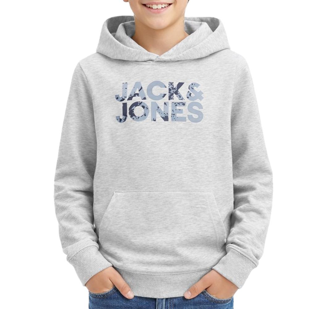 Sweat Gris Clair Garçon Jack & Jones Forest pas cher