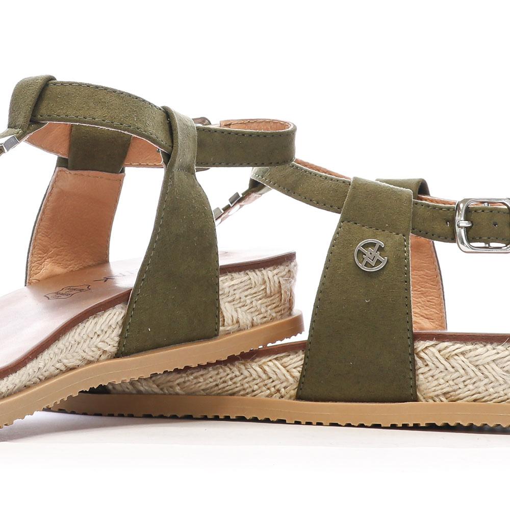 Sandales Kaki Femme Chattawak SARA vue 7