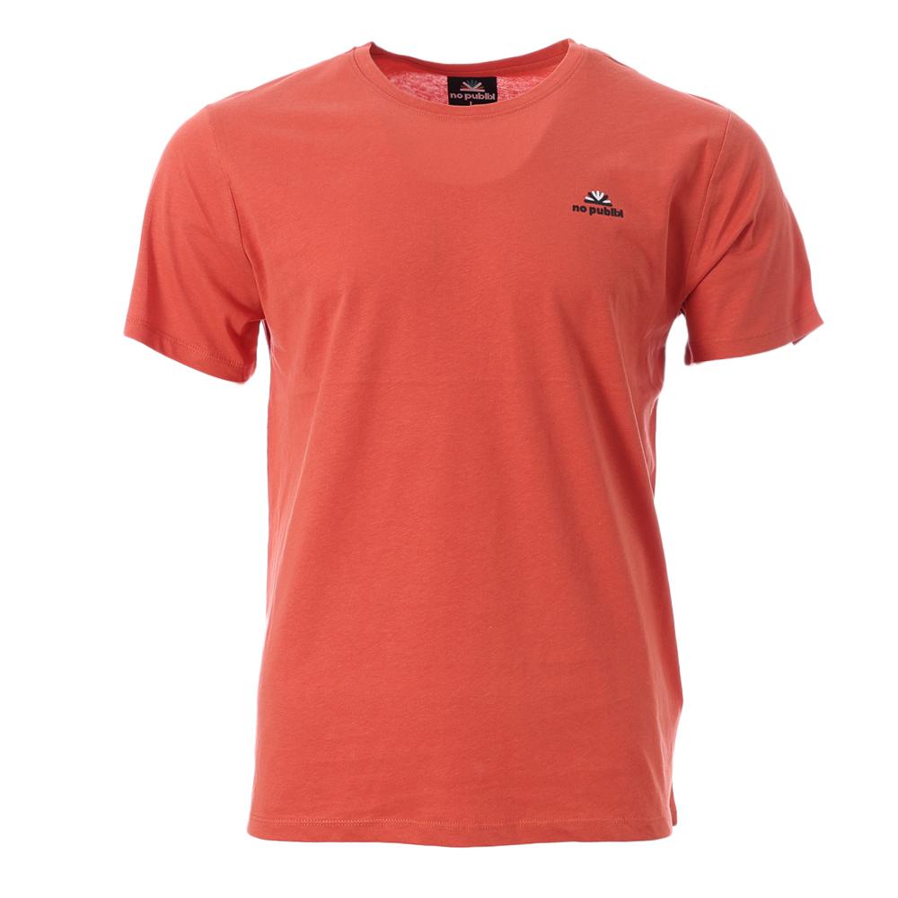 T-shirt Orange Homme No Publik Brand pas cher