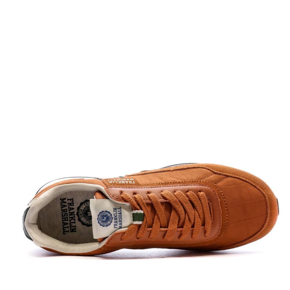 Baskets Marron/Kaki Homme Franklin & Marshall Epsilon Bowl vue 4
