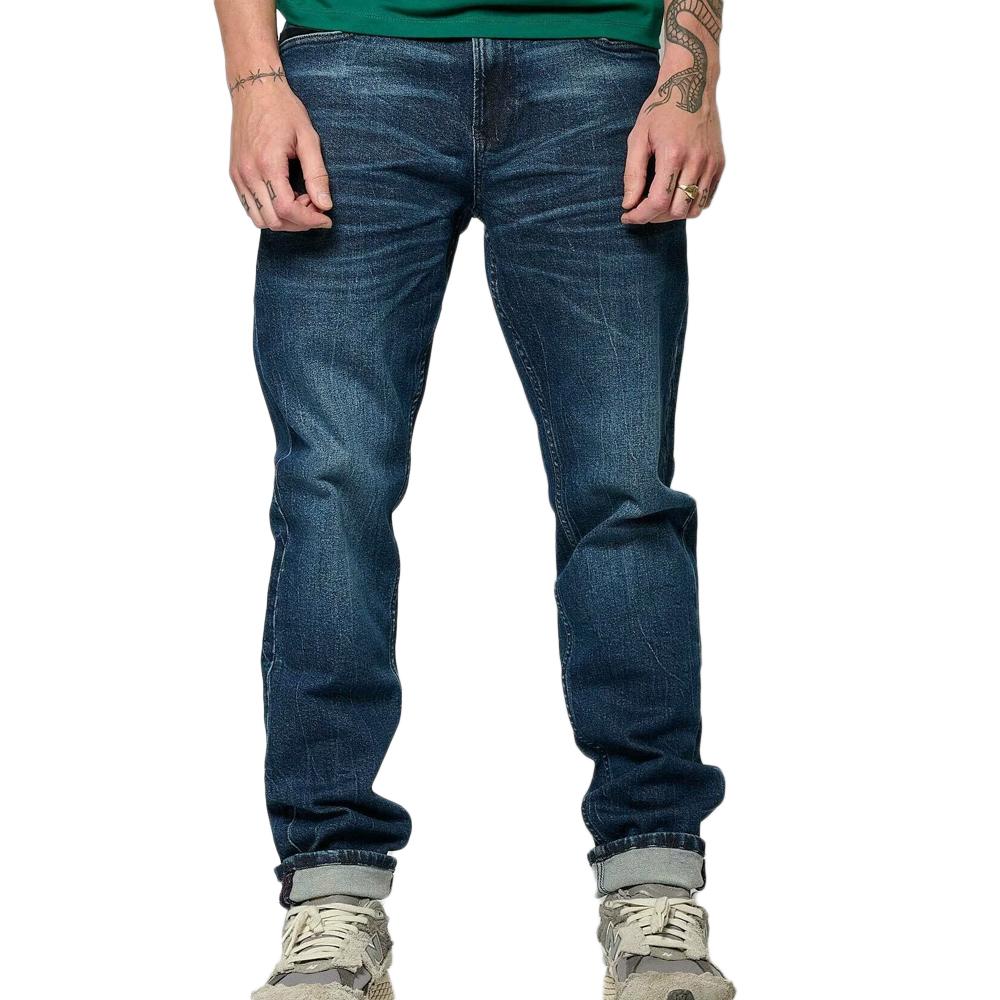 Jean Slim Fit Bleu Foncé Homme Kaporal IRISH pas cher