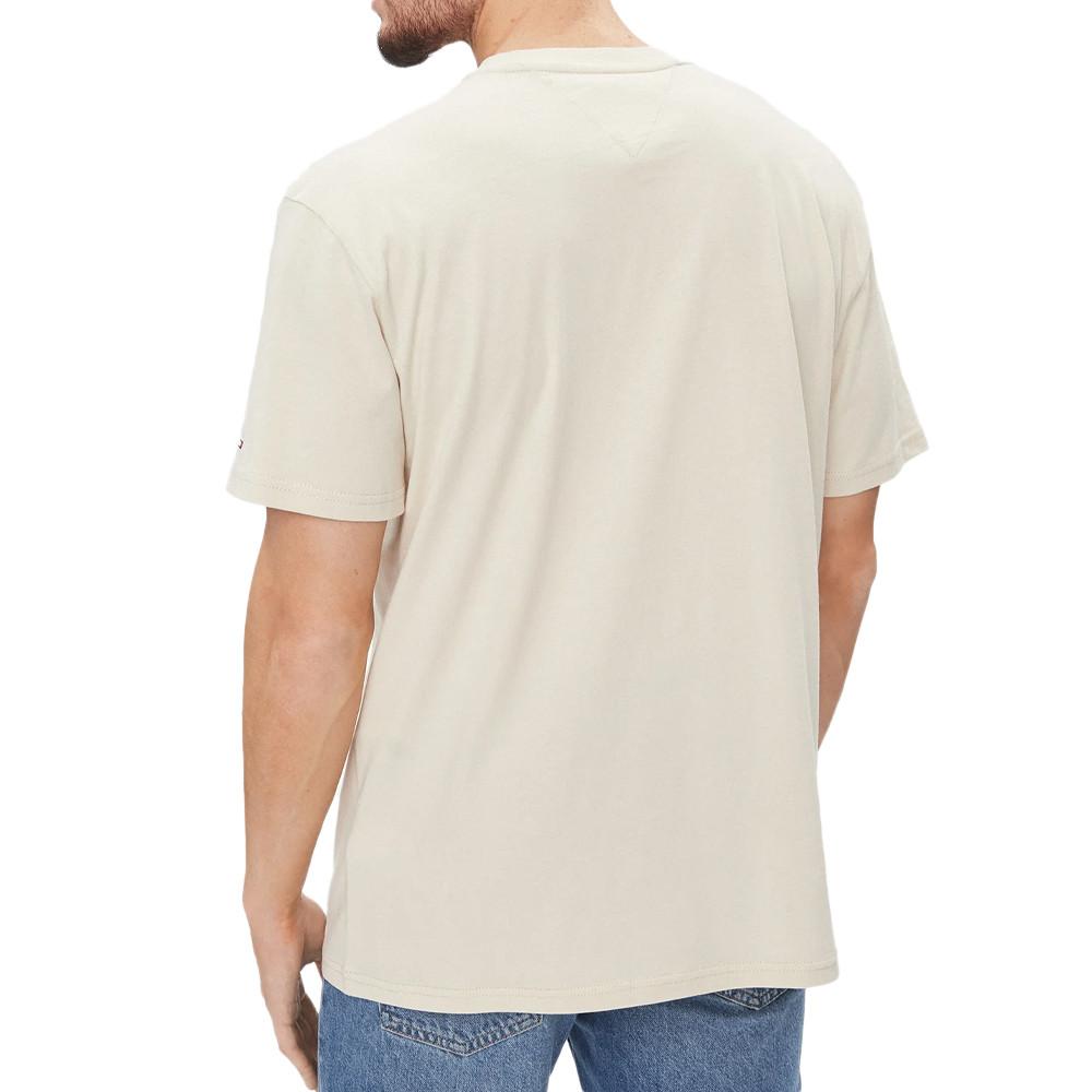 T-shirt Écru Homme Tommy Hilfiger Small Flag vue 2